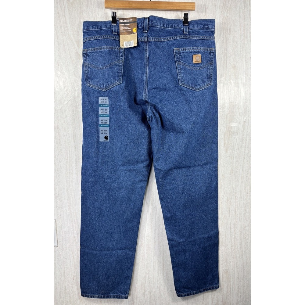 Carhartt B17 Jeans NWT 42x34 Relaxed Fit Tapered Leg Workwear Denim